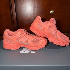 New Balance little kids /toddler size 10 Pink melon color Athletic Shoes